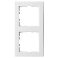 Рамка Jasmart G-Classic 2-постовая белый глянцевый поликарбонат G1002W