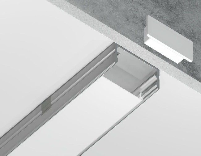 Алюминиевый накладной профиль Ambrella Light Alum Profile GP2001AL Алюминиевый накладной профиль Ambrella Light Alum Profile GP2001AL