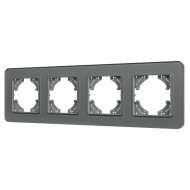 Рамка на 4 поста стеклянная Arlight FRM-OMALI-GS-4-GR 049702