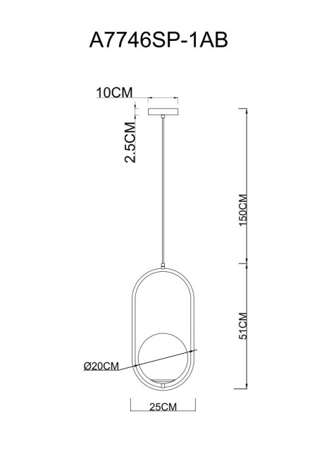 Подвесной светильник Arte Lamp Matisse A7746SP-1AB Подвесной светильник Arte Lamp Matisse A7746SP-1AB