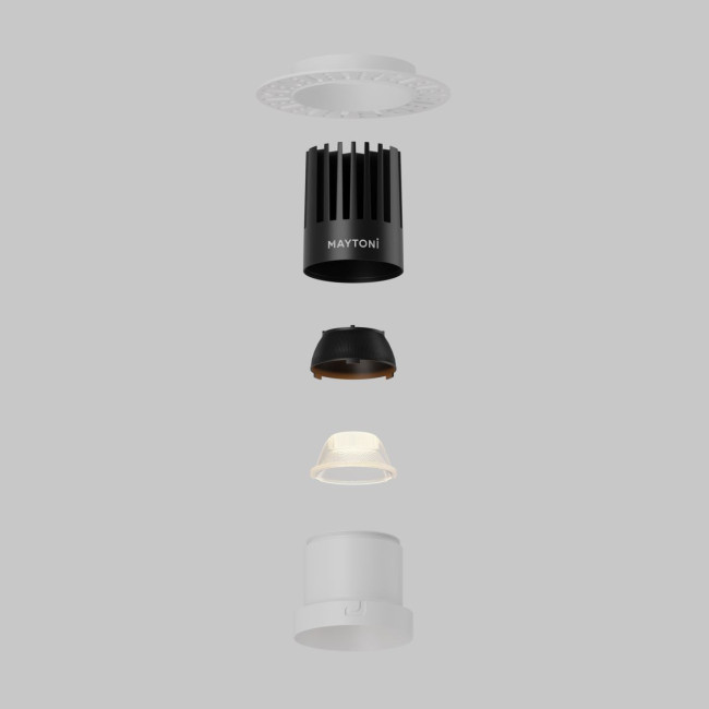 Встраиваемый светильник Maytoni Dip DL122-15W-2.7K-TRS-W