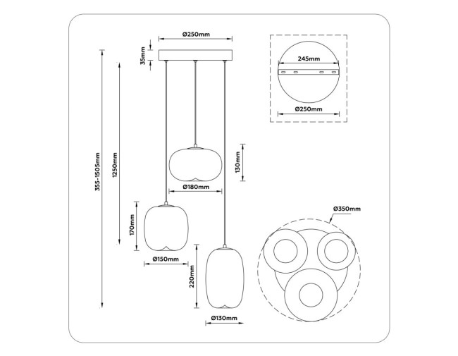 Подвесной светильник Ambrella Light High Light Modern LH11099 Подвесной светильник Ambrella Light High Light Modern LH11099