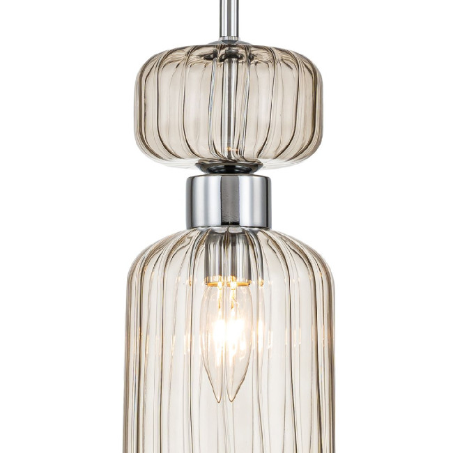 Подвесной светильник Escada Gloss 1141/1S Chrome/Beige Подвесной светильник Escada Gloss 1141/1S Chrome/Beige