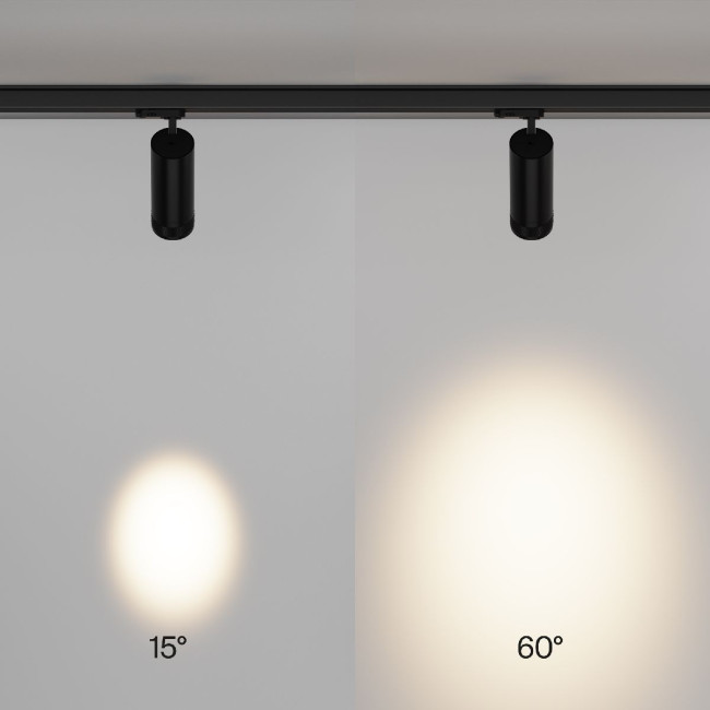 Трековый трехфазный светильник Maytoni Focus Zoom TR198-3-20W2.7K-Z-B Трековый трехфазный светильник Maytoni Focus Zoom TR198-3-20W2.7K-Z-B