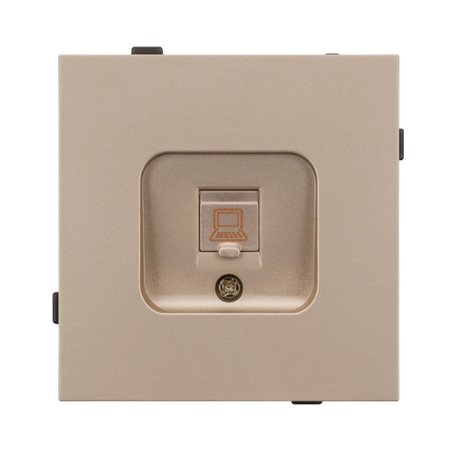 Механизм компьютерной розетки Arlight SCT-TENDO-MPC1-PL-GD (RJ-45, CAT6) 054099 Механизм компьютерной розетки Arlight SCT-TENDO-MPC1-PL-GD (RJ-45, CAT6) 054099