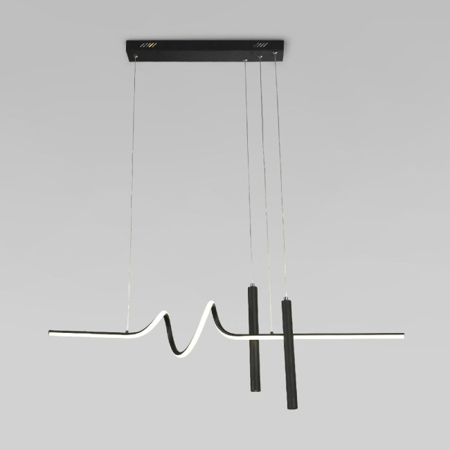 Подвесной светильник Eurosvet Brace 90267/2 черный a060617 Подвесной светильник Eurosvet Brace 90267/2 черный a060617