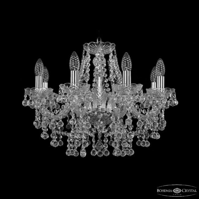 Подвесная люстра Bohemia Ivele Crystal 1409/8/195 Ni Подвесная люстра Bohemia Ivele Crystal 1409/8/195 Ni