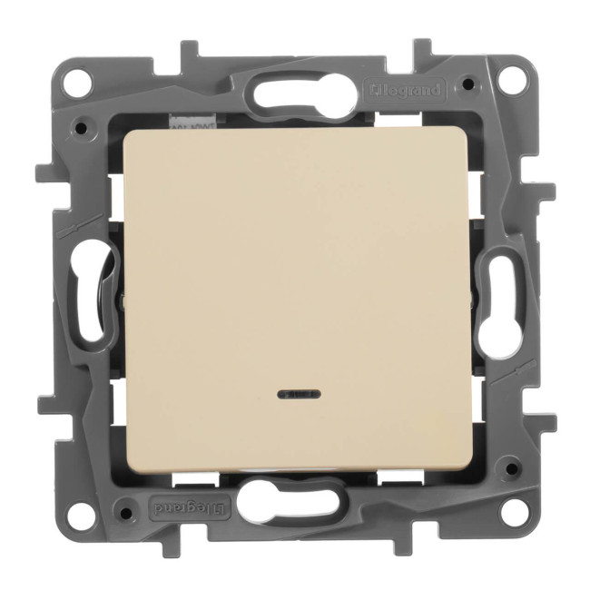 Переключатель одноклавишный Legrand Etika с подсветкой 10A 250V белый 672215 Переключатель одноклавишный Legrand Etika с подсветкой 10A 250V белый 672215