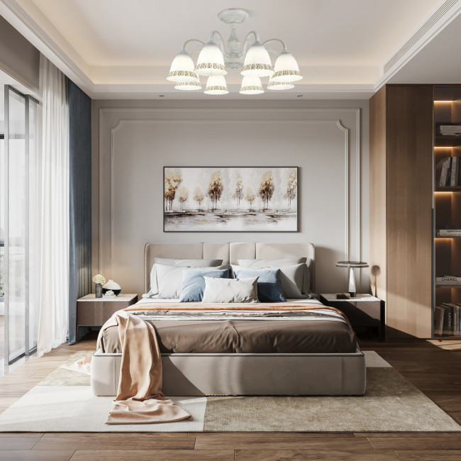 Потолочная люстра Arte Milano 347410/8 WT+G Потолочная люстра Arte Milano 347410/8 WT+G