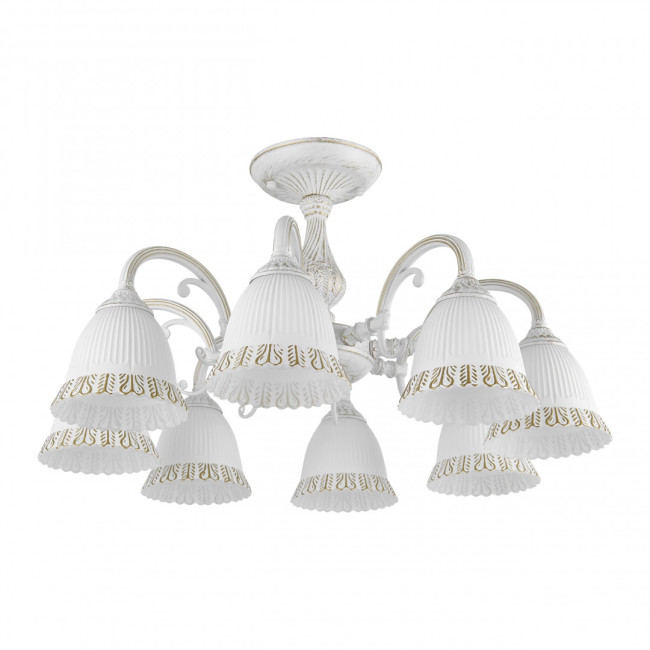 Потолочная люстра Arte Milano 347410/8 WT+G Потолочная люстра Arte Milano 347410/8 WT+G