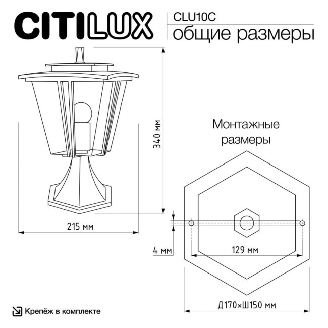Ландшафтный светильник Citilux Forts CLU10C Ландшафтный светильник Citilux Forts CLU10C