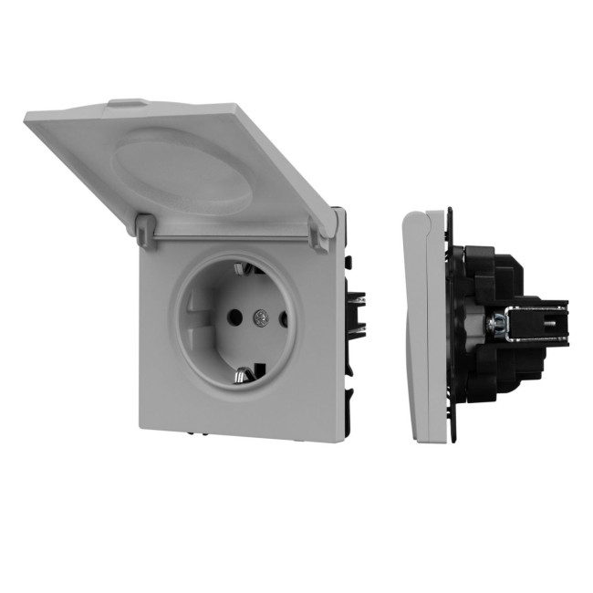 Механизм розетки Arlight влагозащищённый SCT-NOBE-MCP-SFPL-IS (230V, 16A) 059441 Механизм розетки Arlight влагозащищённый SCT-NOBE-MCP-SFPL-IS (230V, 16A) 059441