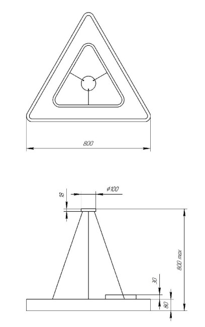 Подвесной светильник Эра Geometria SPO-154-B-40K-042 Б0050581