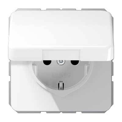 Розетка штепсельная Schuko Jung CD1520BFKLWW Розетка штепсельная Schuko Jung CD1520BFKLWW