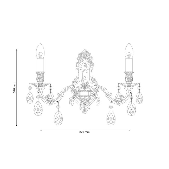 Бра Lucia Tucci Firenze W141.2 Antique Бра Lucia Tucci Firenze W141.2 Antique