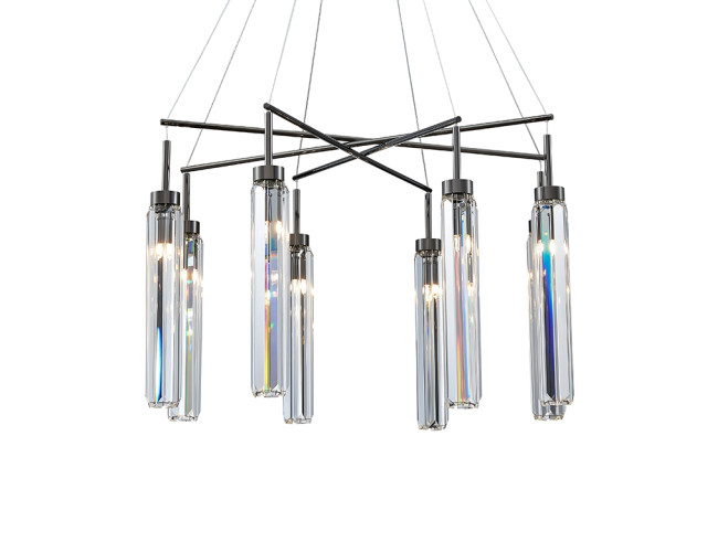 Подвесная люстра Newport 4520 4524+4/S black glossy М0068549 Подвесная люстра Newport 4520 4524+4/S black glossy М0068549