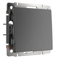 Выключатель одноклавишный проходной Werkel графит рифленый W1112004 4690389158391 Выключатель одноклавишный проходной Werkel графит рифленый W1112004 4690389158391