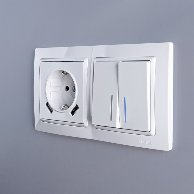 Рамка на 2 поста Werkel Snabb basic белый W0022001 4690389161346 Рамка на 2 поста Werkel Snabb basic белый W0022001 4690389161346