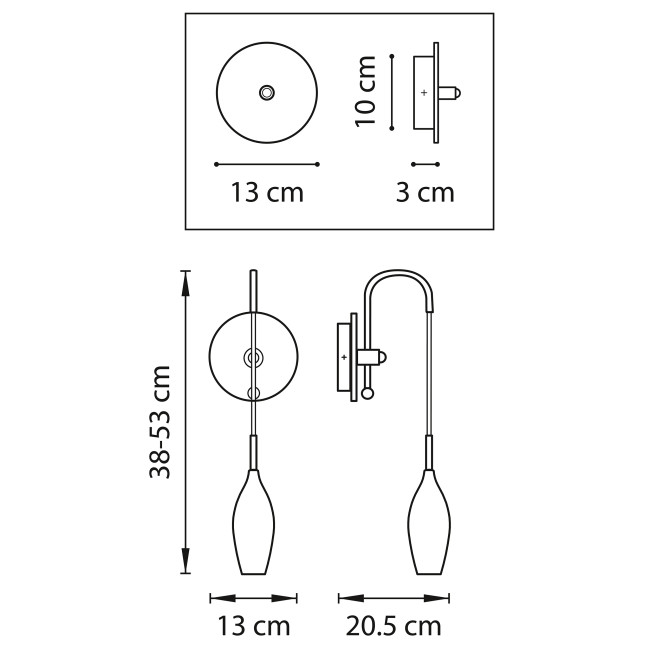 Бра Lightstar Pentola 803523