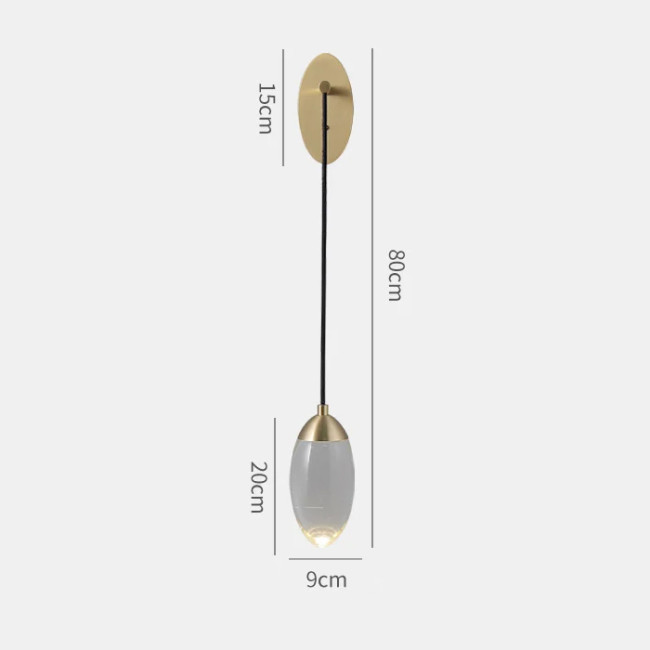 Бра DeLight Collection Celestial MT8847-1W brass Бра DeLight Collection Celestial MT8847-1W brass