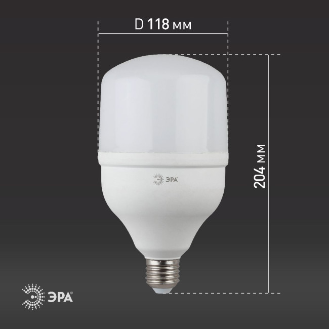 Лампа светодиодная Эра E27 40W 6500K LED POWER T120-40W-6500-E27 Б0027006