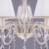 Подвесная люстра Eurosvet 3637/7 белый с золотом/прозрачный хрусталь Strotskis Подвесная люстра Eurosvet 3637/7 белый с золотом/прозрачный хрусталь Strotskis