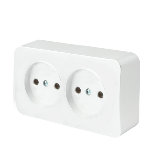 Розетка 2-местная б/з Stekker София MST10-12-01 49303 Розетка 2-местная б/з Stekker София MST10-12-01 49303