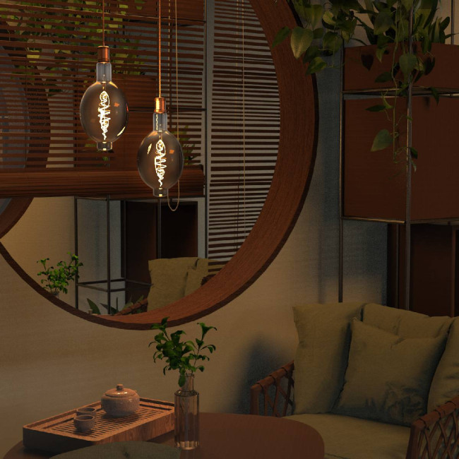 Лампа светодиодная филаментная Gauss E27 8,5W 1800K серая 152802005 Лампа светодиодная филаментная Gauss E27 8,5W 1800K серая 152802005