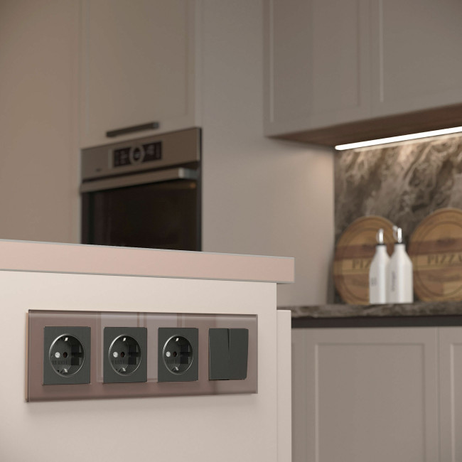 Рамка на 4 поста Werkel Favorit латте 4690389183454 W0041142