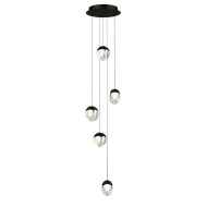 Подвесной светильник Delight Collection MD24001033-5A black/clear Подвесной светильник Delight Collection MD24001033-5A black/clear