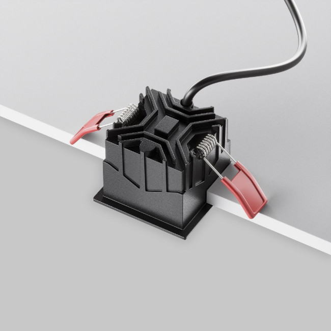 Встраиваемый светильник Maytoni Alfa LED DL043-01-10W3K-SQ-B-1
