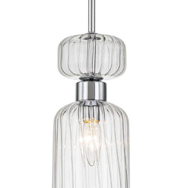 Подвесной светильник Escada Gloss 1141/1S Chrome/Clear Подвесной светильник Escada Gloss 1141/1S Chrome/Clear