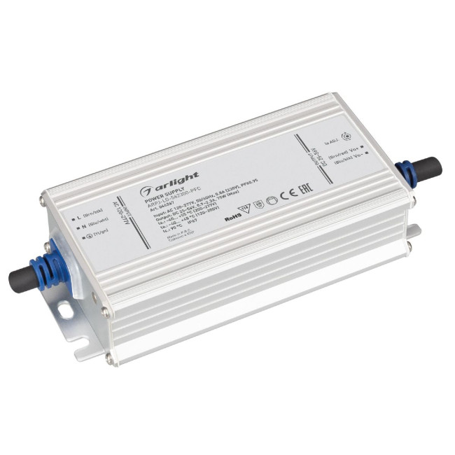 Блок питания Arlight ARPJ-LG-562300-PFC (75W, 25-56V, 0.9-2.3A) 046267 Блок питания Arlight ARPJ-LG-562300-PFC (75W, 25-56V, 0.9-2.3A) 046267