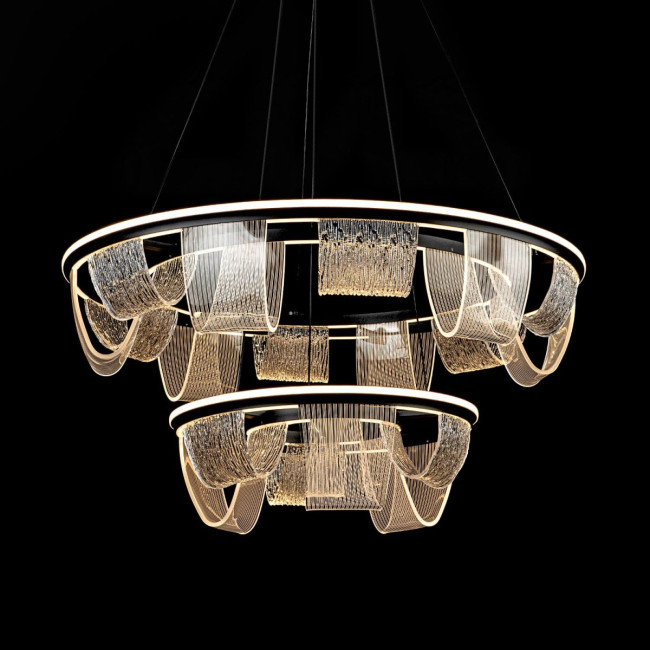 Подвесная люстра LED4U L7706-800-460 BK Подвесная люстра LED4U L7706-800-460 BK