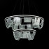 Подвесная люстра LED4U L7706-800-460 BK Подвесная люстра LED4U L7706-800-460 BK