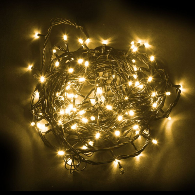 Уличная светодиодная гирлянда Feron Линейная 230V желтый без мерцания CL08 41621 Уличная светодиодная гирлянда Feron Линейная 230V желтый без мерцания CL08 41621