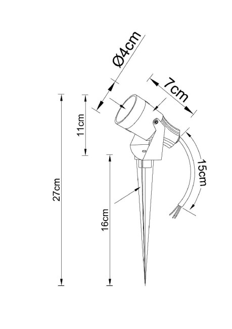 Грунтовый светильник Arte Lamp Elsie A4705IN-1BK Грунтовый светильник Arte Lamp Elsie A4705IN-1BK