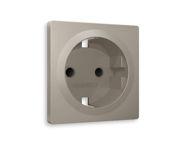 Лицевая панель для розетки с/з со шторками Ambrella Volt Alfa AP3670 Лицевая панель для розетки с/з со шторками Ambrella Volt Alfa AP3670