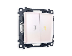 Комплект механизма 2-кл выключателя с подсветкой Ambrella Volt Alfa MA204010