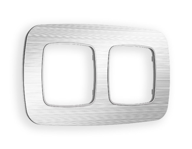 Рамка двухместная Ambrella Volt Radian OF580102 Рамка двухместная Ambrella Volt Radian OF580102