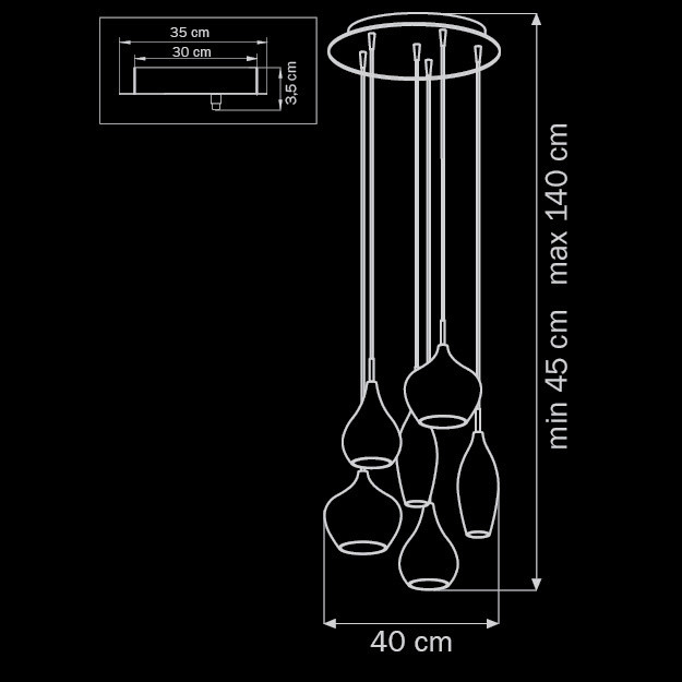Подвесная люстра Lightstar Pentola 803061