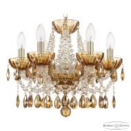 Подвесная люстра Bohemia Ivele Crystal 5413/6/141 G Amber/M-1H K777 Подвесная люстра Bohemia Ivele Crystal 5413/6/141 G Amber/M-1H K777