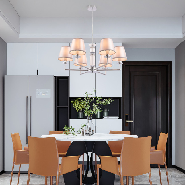 Люстра на штанге Arte Milano 344401/6 CR Люстра на штанге Arte Milano 344401/6 CR