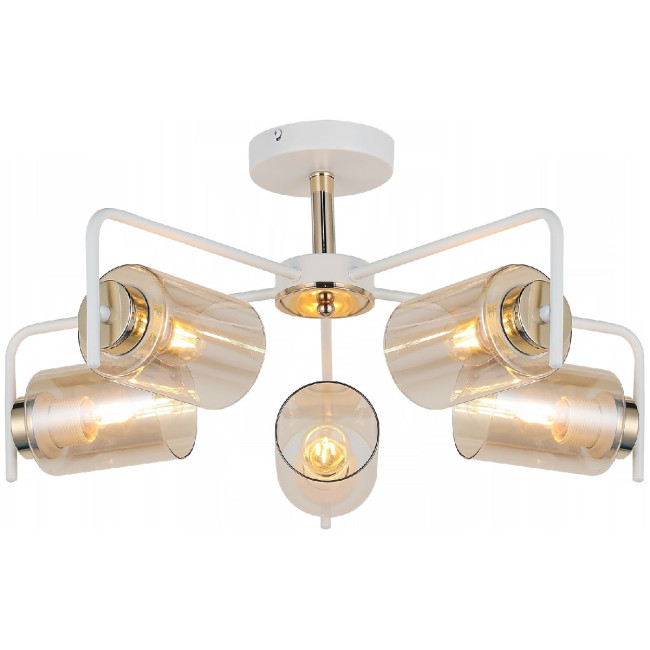 Люстра на штанге Illumico IL8248-5COU-79 WH GD