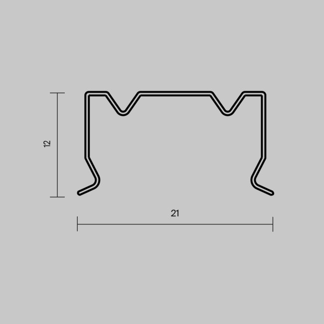 Комплект креплений для профиля 20×20 4шт Maytoni Led Strip ALM-2020B-MT 642078