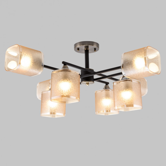 Люстра на штанге IMEX MD.4212-8-S-BK+AB Люстра на штанге IMEX MD.4212-8-S-BK+AB