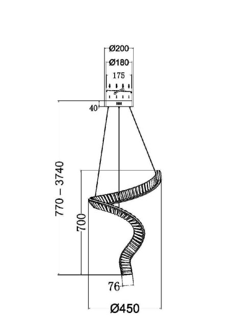 Подвесная люстра Maytoni Krone P097PL-L48BS3K