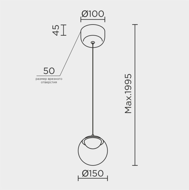 Подвесной светильник Modelux ML.2338.150 BK-BK Подвесной светильник Modelux ML.2338.150 BK-BK