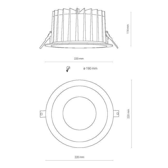 Встраиваемый светильник Mantra Rombok 8767 Встраиваемый светильник Mantra Rombok 8767