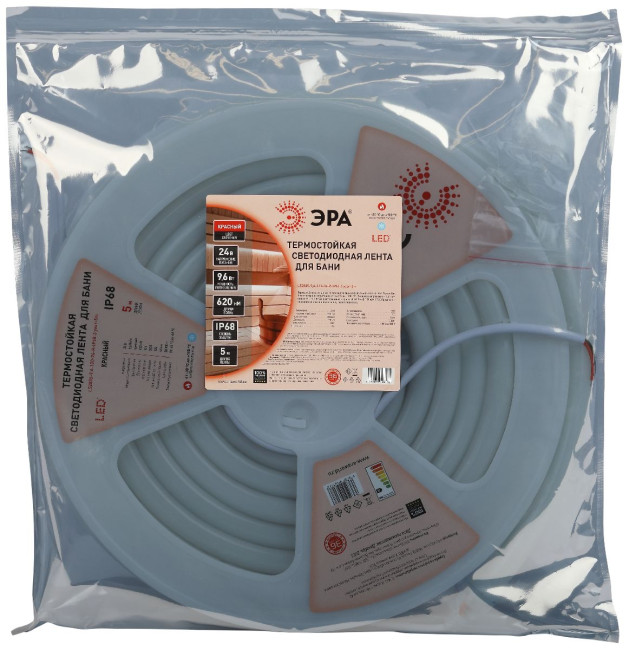 Светодиодная лента Эра LS2835-9,6-120-24-R-IP68-3 year-5m Б0062345